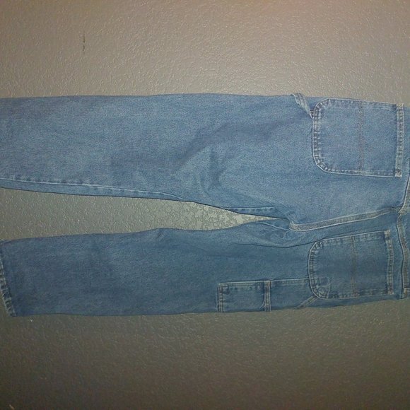 RUSTLER Loose Fit  Carpenter Jeans 36x32 - Picture 2 of 3